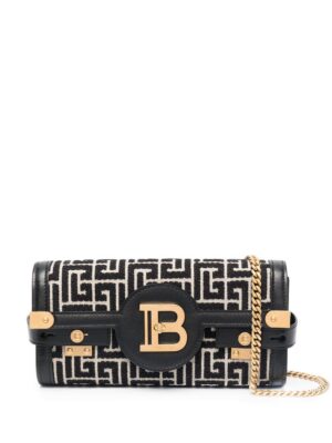 16167989_31376087_1000.jpg Balmain B-Buzz 23 monogram jacquard clutch bag