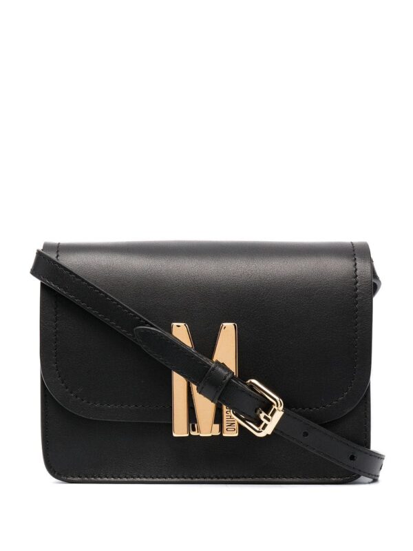 16211372_30994324_1000.jpg Moschino M logo-plaque bag