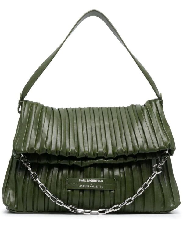 16224095_32522825_1000.jpg Karl Lagerfeld x Amber Valletta pleated folded tote bag
