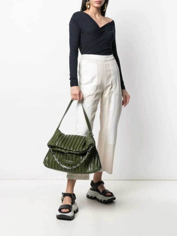 16224095_32524489_1000.jpg Karl Lagerfeld x Amber Valletta pleated folded tote bag