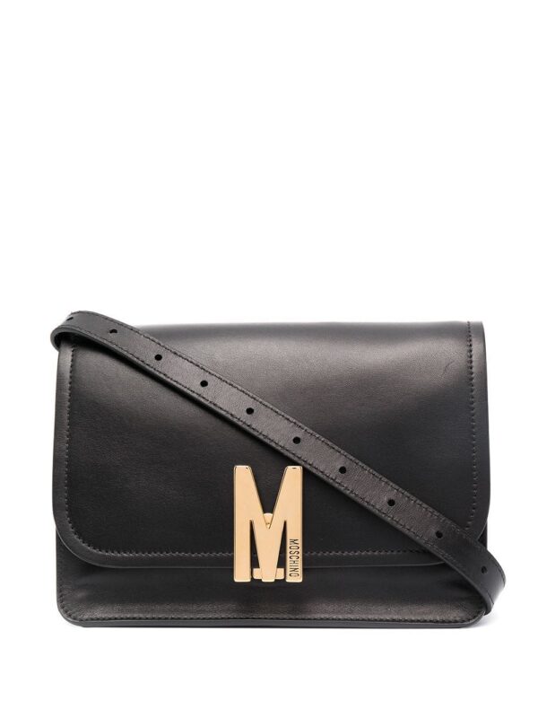 16261644_31094261_1000.jpg Moschino logo-plaque shoulder bag