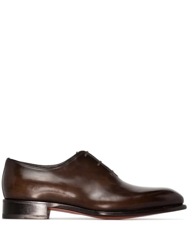 16262885_32805245_1000.jpg Santoni leather lace-up Oxford shoes