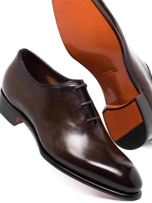 16262885_32805246_1000.jpg Santoni leather lace-up Oxford shoes