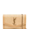 Saint Laurent  Uptown raffia shoulder bag