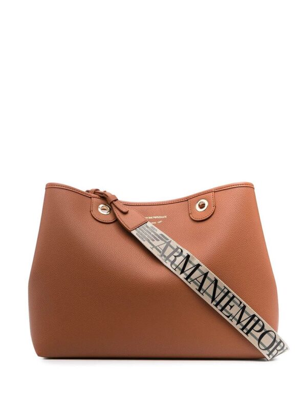 16376116_31494236_1000.jpg Emporio Armani logo-strap tote bag