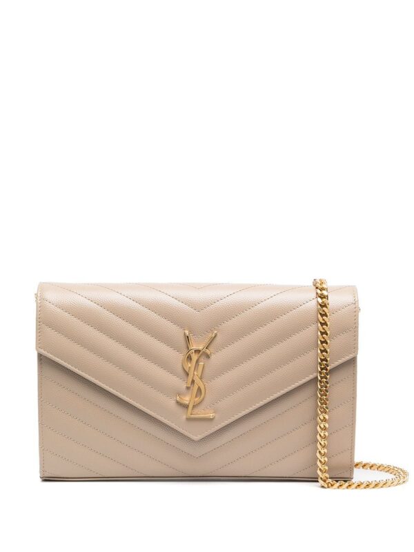 16392696_31583686_1000.jpg Saint Laurent monogram-plaque quilted shoulder bag