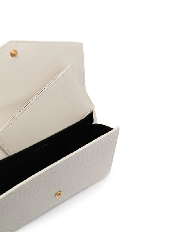 16608358_32532902_1000.jpg Saint Laurent Uptown crocodile-effect clutch bag