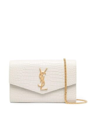 16608358_32532905_1000.jpg Saint Laurent Uptown crocodile-effect clutch bag