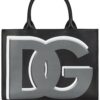 16659003_33814325_1000-1.jpg Dolce & Gabbana DG Daily logo-print calf leather shopper bag