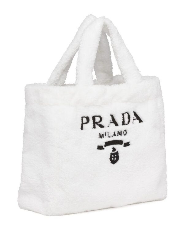 16762055_33135377_1000.jpg Prada logo-print terry-cloth tote bag