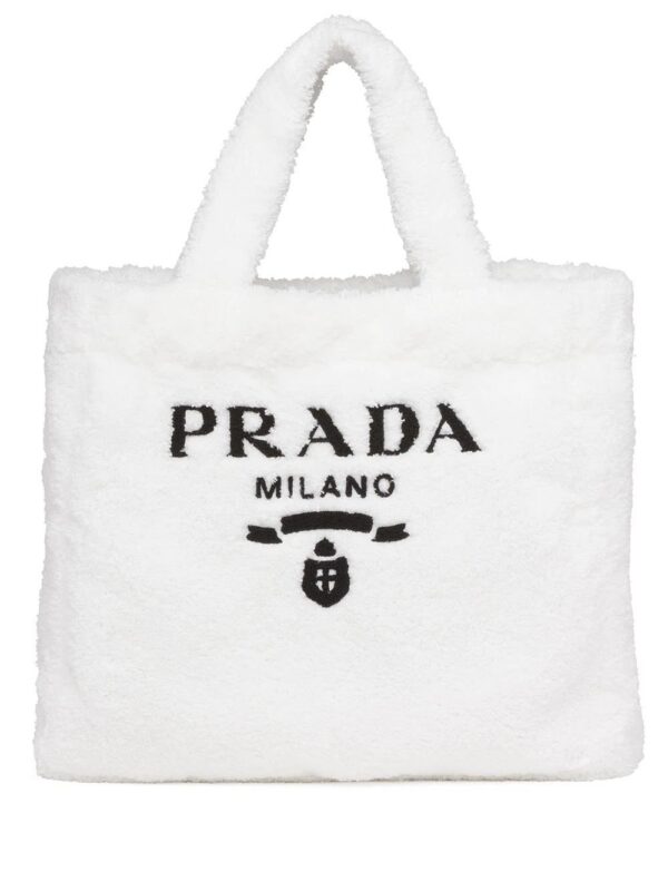 16762055_33136472_1000.jpg Prada logo-print terry-cloth tote bag