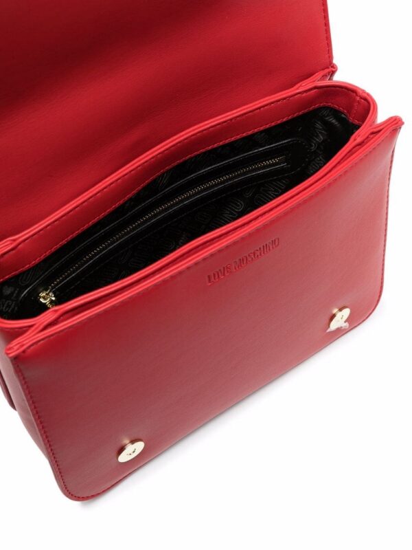 Love Moschino quilted logo-plaque shoulder bag