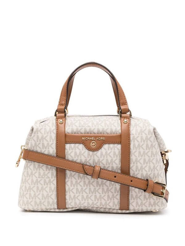 16934440_34163596_1000.jpg Michael Michael Kors Beck monogram-print satchel
