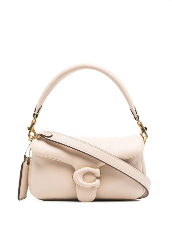 16935445_1f39b134-b76d-4ded-8836-2e58b60ece52_1000.jpg Coach logo-plaque leather tote bag
