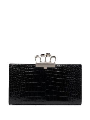 16987184_36279690_1000.jpg Alexander McQueen crocodile-embossed knuckleduster clutch