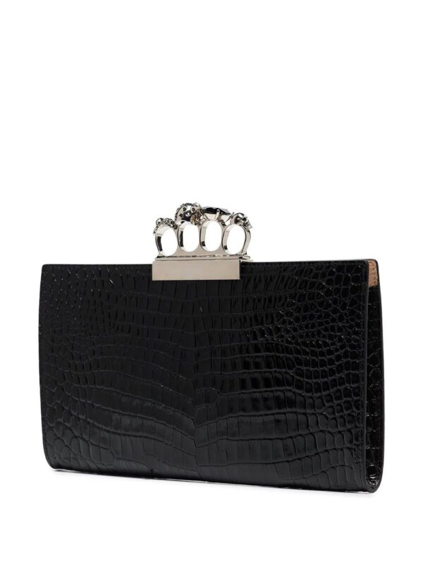 16987184_36279691_1000.jpg Alexander McQueen crocodile-embossed knuckleduster clutch