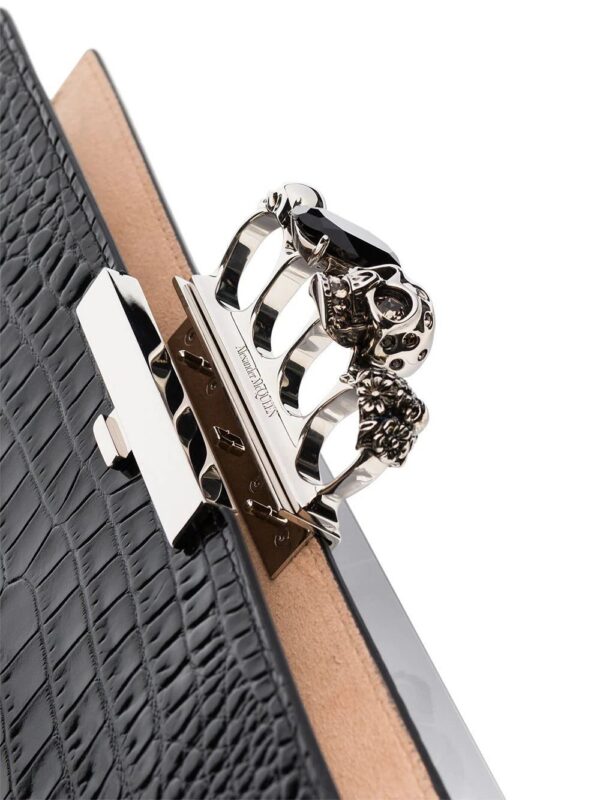 16987184_36280594_1000.jpg Alexander McQueen crocodile-embossed knuckleduster clutch