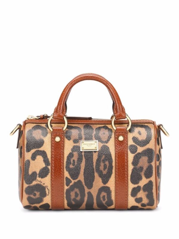 Dolce & Gabbana small Crespo leopard-print satchel bag