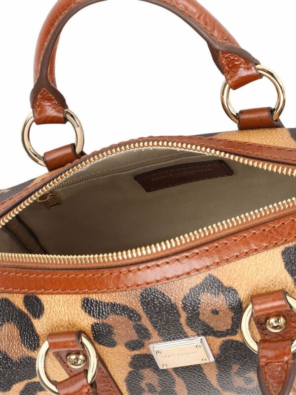 Dolce & Gabbana small Crespo leopard-print satchel bag