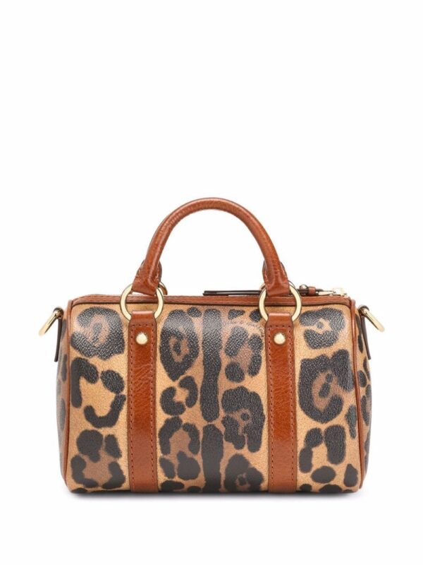 Dolce & Gabbana small Crespo leopard-print satchel bag