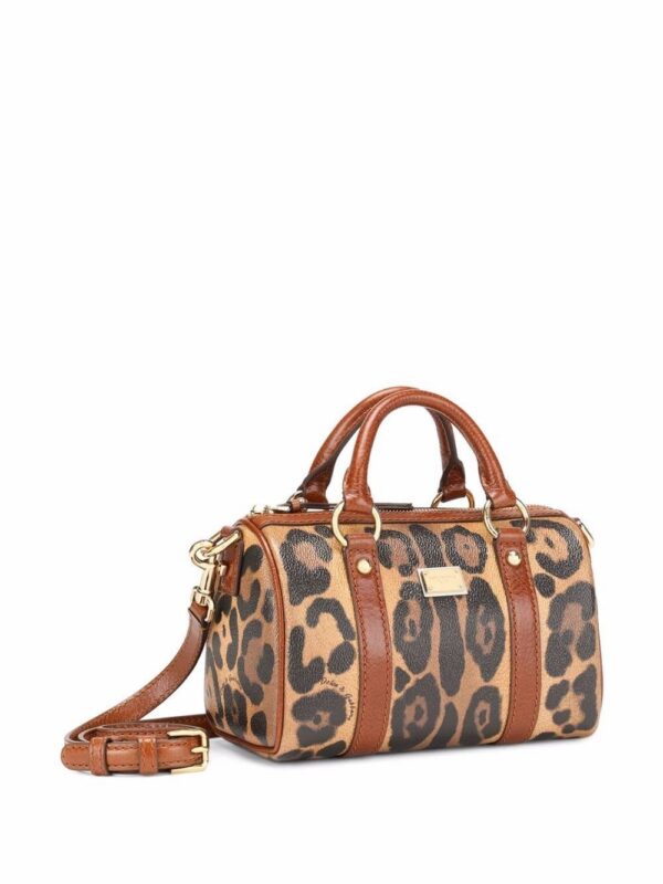 Dolce & Gabbana small Crespo leopard-print satchel bag