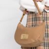 Love Moschino curved logo-letter shoulder bag
