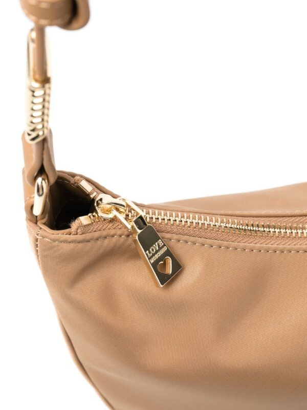 Love Moschino curved logo-letter shoulder bag