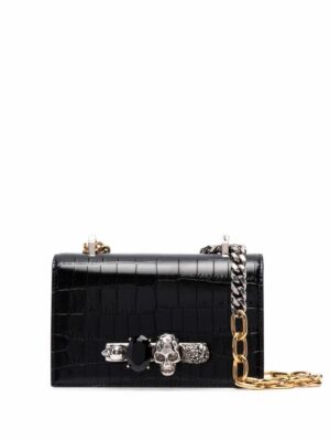 17209973_35052443_1000.jpg Alexander McQueen skull-embroidered crocodile-effect crossbody bag