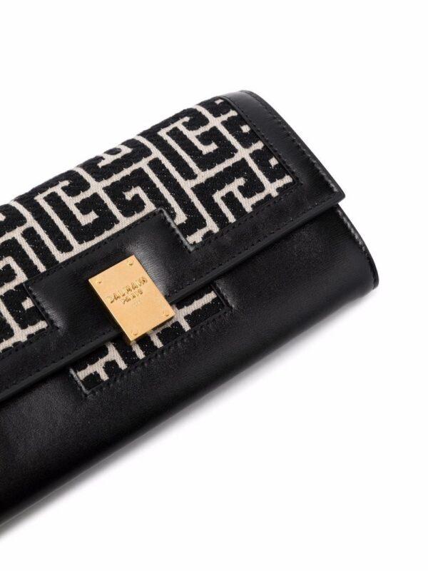 17239187_37489473_1000.jpg Balmain 1945 jacquard-monogram wallet