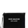 17255161_35363636_1000.jpg Saint Laurent Rive Gauche logo-print clutch
