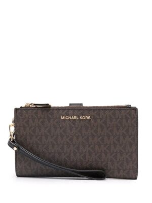 Michael Michael Kors  Adele monogram clutch bag