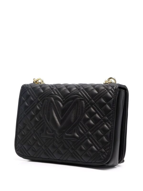 Love Moschino  quilted logo shoulder bag