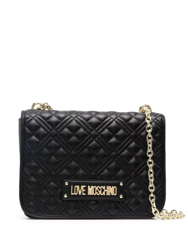 Love Moschino  quilted logo shoulder bag