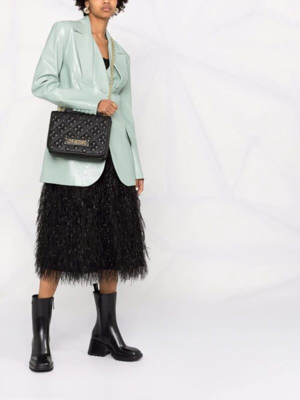 Love Moschino  quilted logo shoulder bag