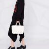 Balenciaga small Barbes East-West shearling shopper tote bag