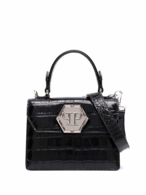 17353459_37239996_1000.jpg Philipp Plein Hexagon logo plaque tote bag