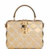 Dolce & Gabbana Dolce Box rhinestone-embellished top-handle bag