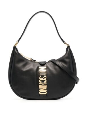 17502794_adf0aac0-e0a2-4842-add4-1f8330df9e1f_1000-1.jpg Moschino logo plaque shoulder bag
