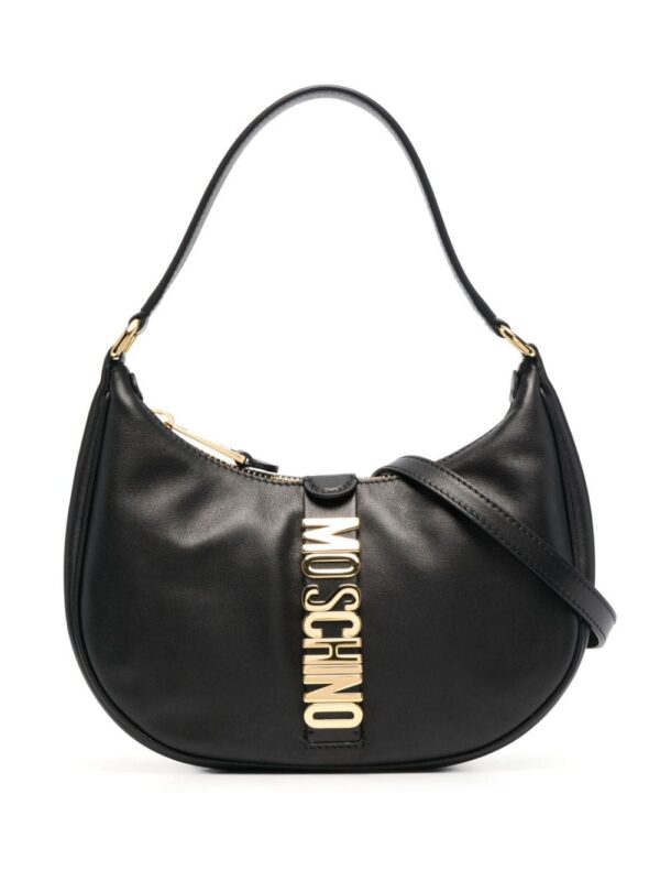 17502794_adf0aac0-e0a2-4842-add4-1f8330df9e1f_1000-1.jpg Moschino logo plaque shoulder bag