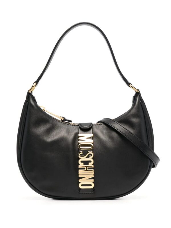 17502794_adf0aac0-e0a2-4842-add4-1f8330df9e1f_1000.jpg Moschino logo plaque shoulder bag