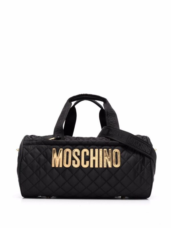 17503342_38618722_1000.jpg Moschino diamond-quilted logo holdall