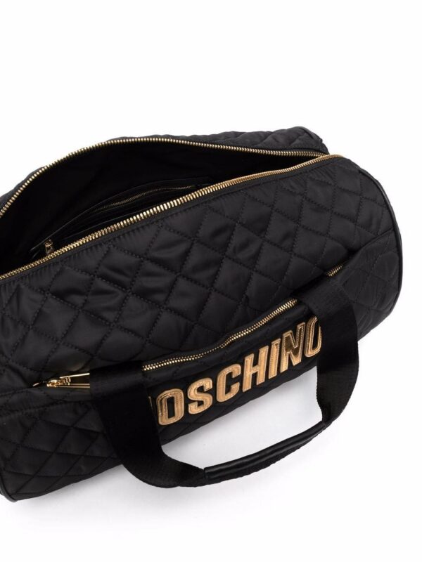 17503342_38622175_1000.jpg Moschino diamond-quilted logo holdall