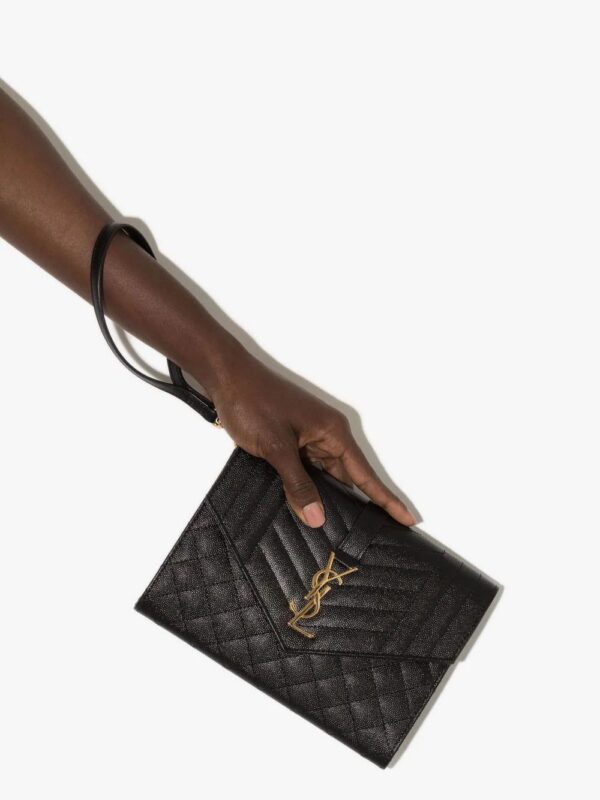 17535084_39580075_1000.jpg Saint Laurent Monogram envelope clutch bag.