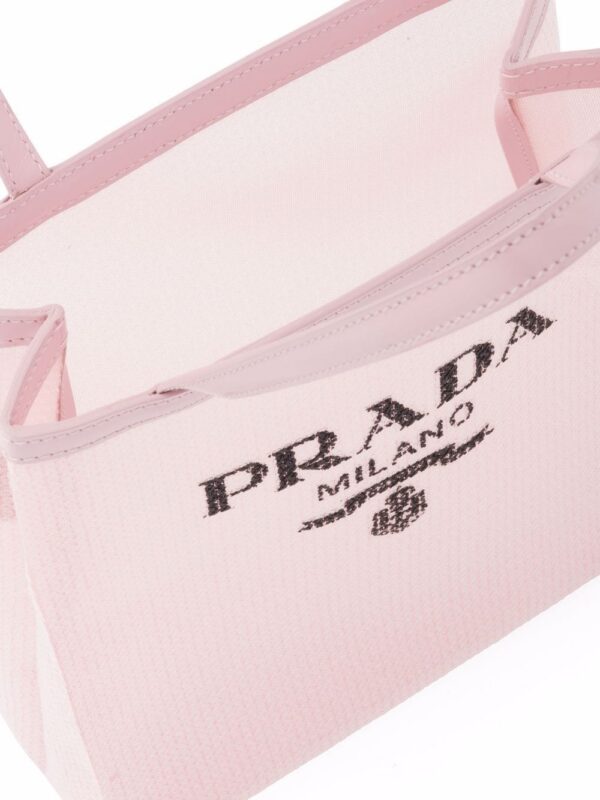 Prada  logo-print sequin-embellished mini bag