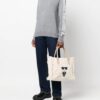 17561586_39420389_1000.jpg Karl Lagerfeld K Ikonik canvas fringed tote bag
