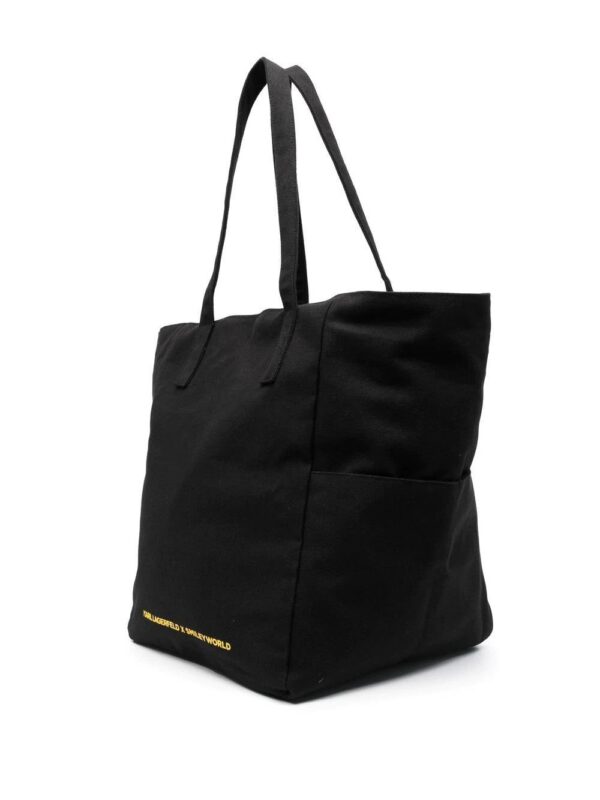 17561590_41269182_1000.jpg Karl Lagerfeld x Smiley logo-print tote