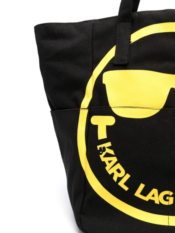 17561590_41269183_1000.jpg Karl Lagerfeld x Smiley logo-print tote
