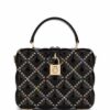 Dolce & Gabbana Dolce Box rhinestone-embellished top-handle bag