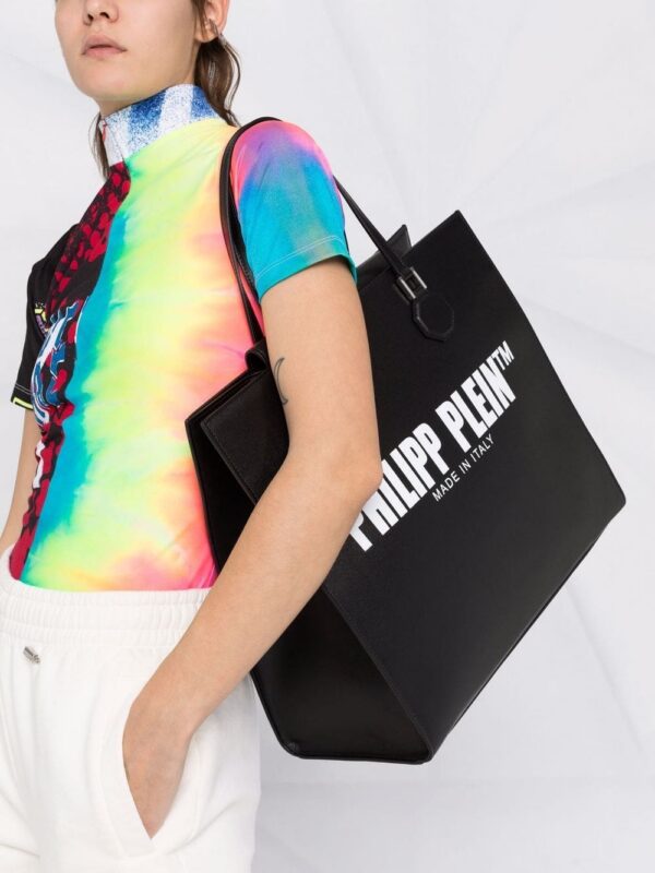 Philipp Plein TM leather tote bag