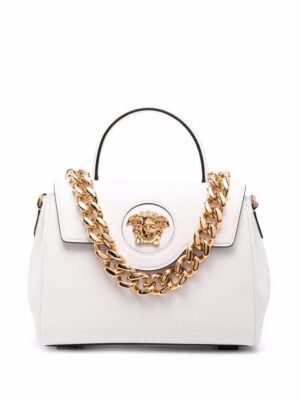 Versace La Medusa leather hand bag